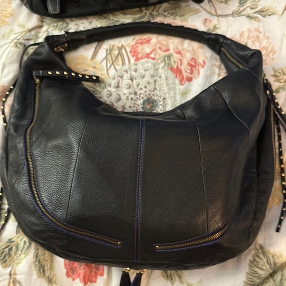 orYANY Handbags - Black Leather Oryany Studded hobo Women's Bag purse
